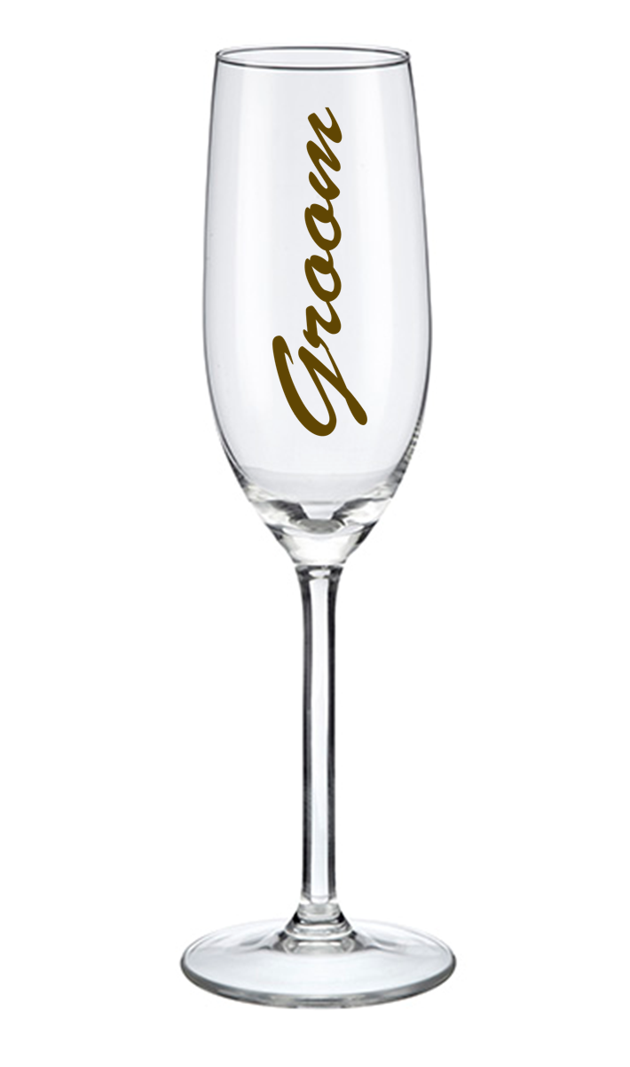 Thumbnail: Champagne Flute Decal - Groom