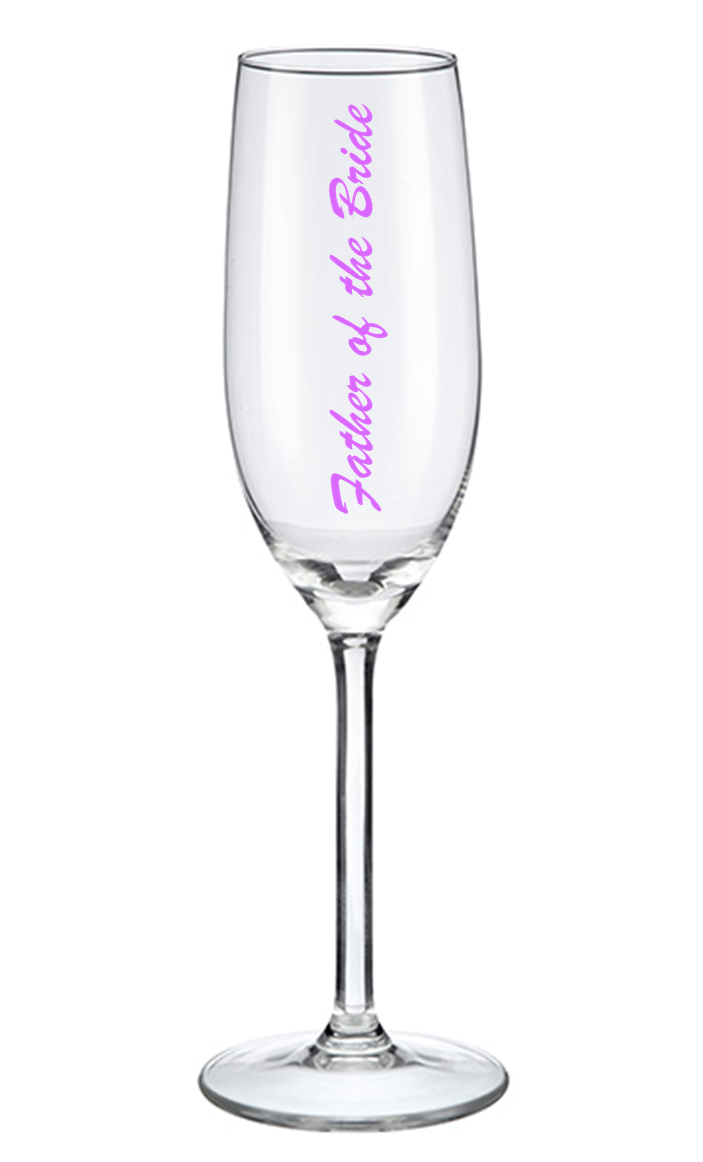 Thumbnail: Champagne Flute Decal - Father of the Bride