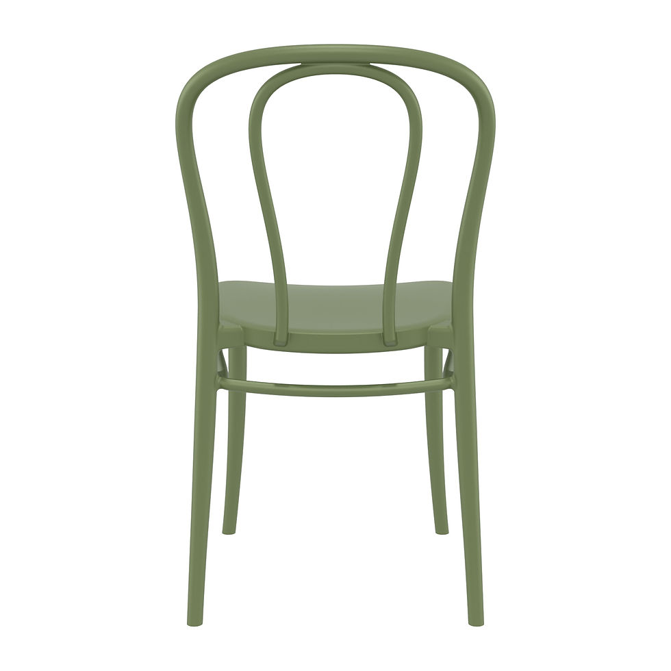 Thumbnail: Vitro Chair Back View Olive Green
