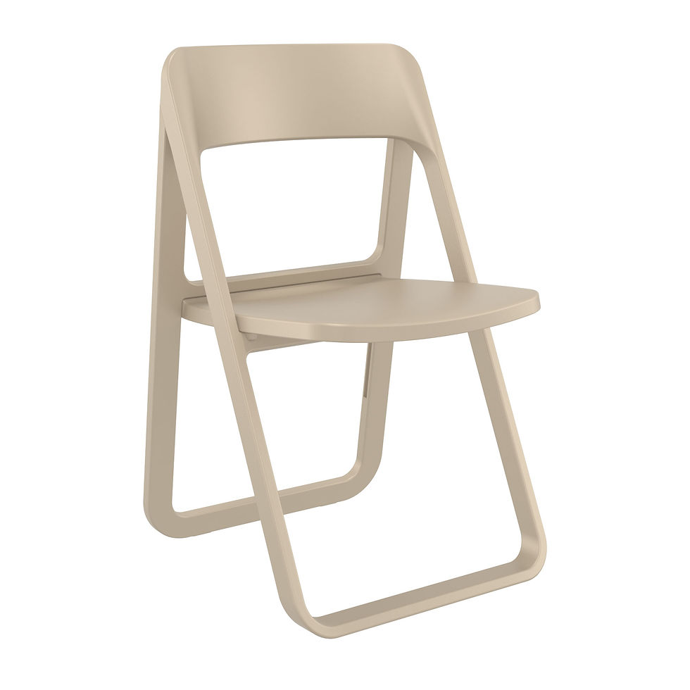 Thumbnail: Madre Chair Front View Taupe