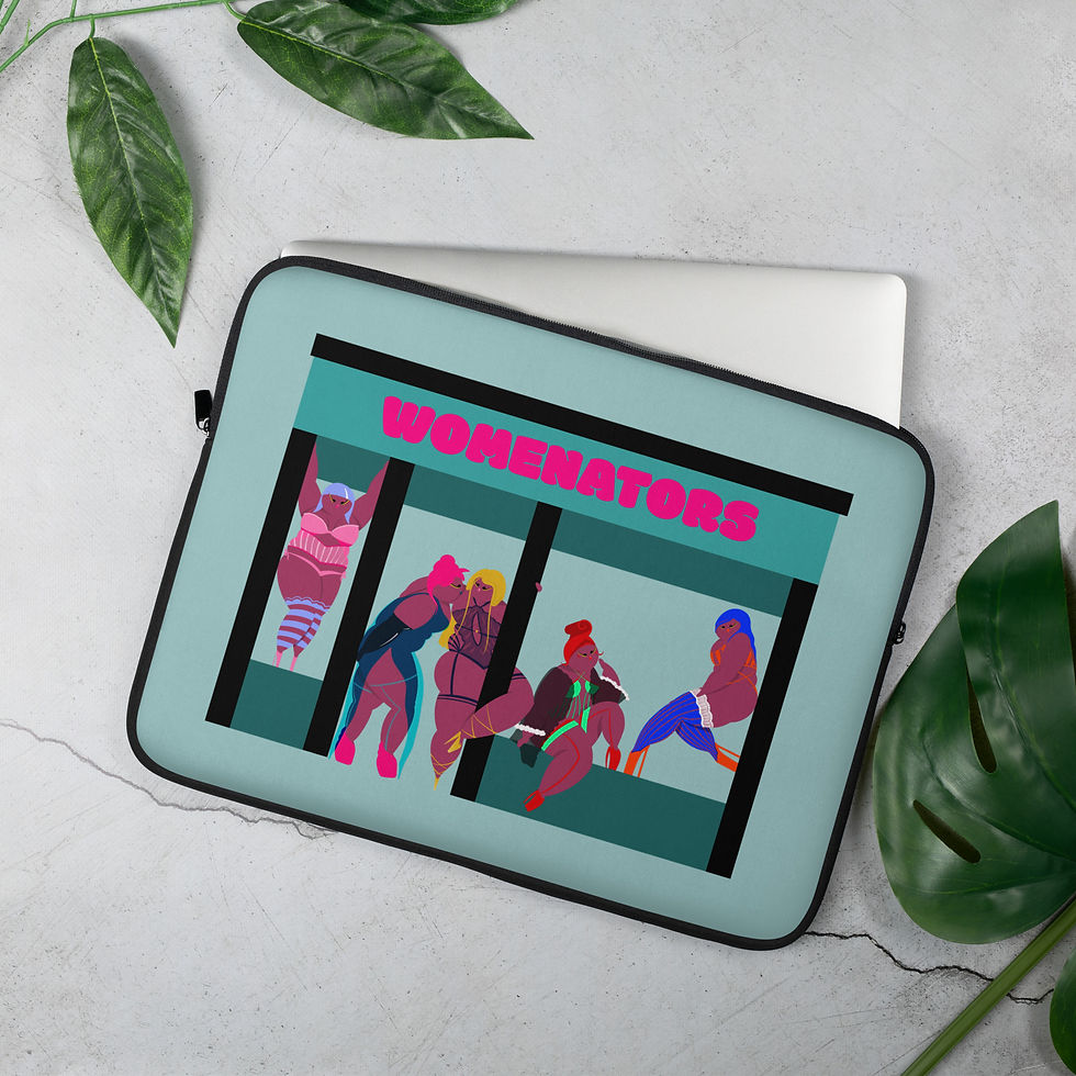 Miniatura: Funda para portátil con estampado sexy de MUJERES MENADORAS