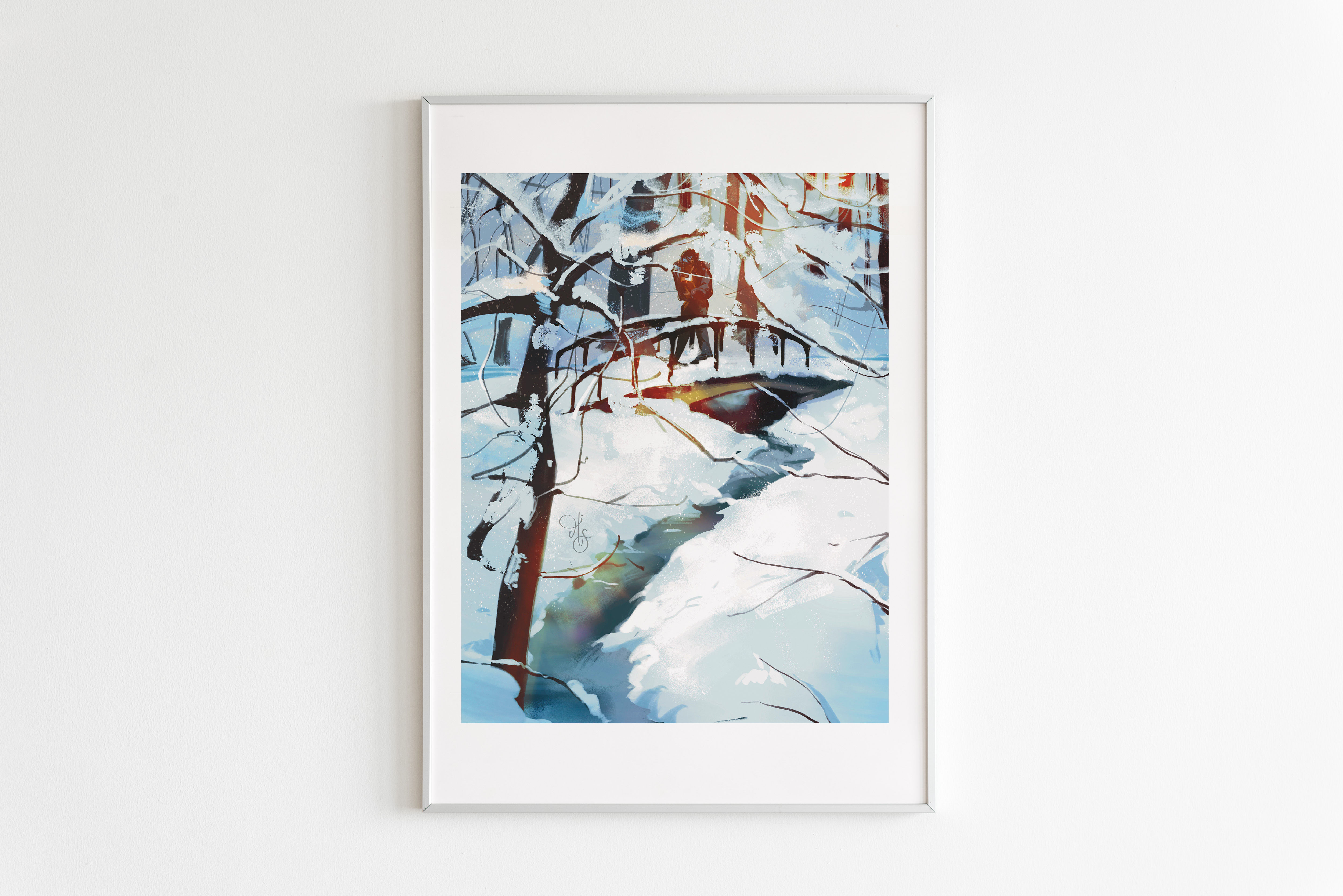 'bridge halfway' print