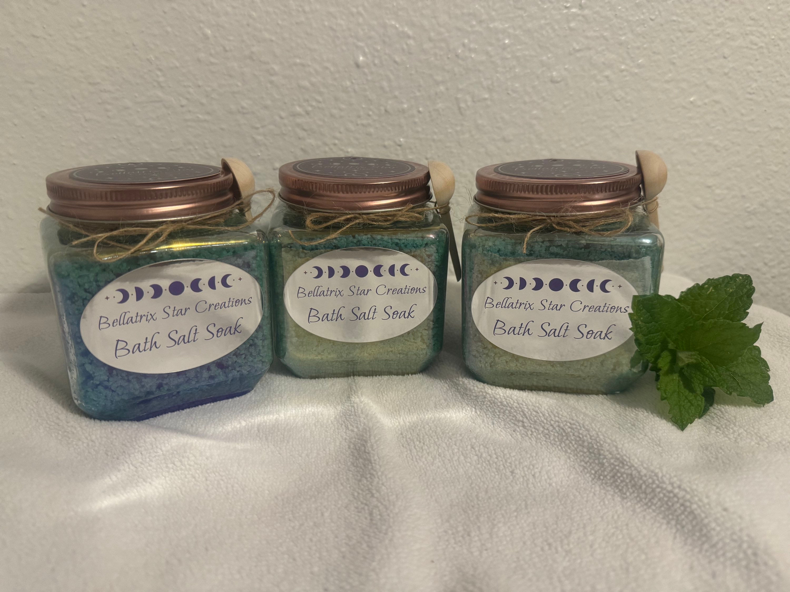 Bath Salt Soak - Eucalyptus, Mint, Tea Tree, Lavender, On Guard Oils