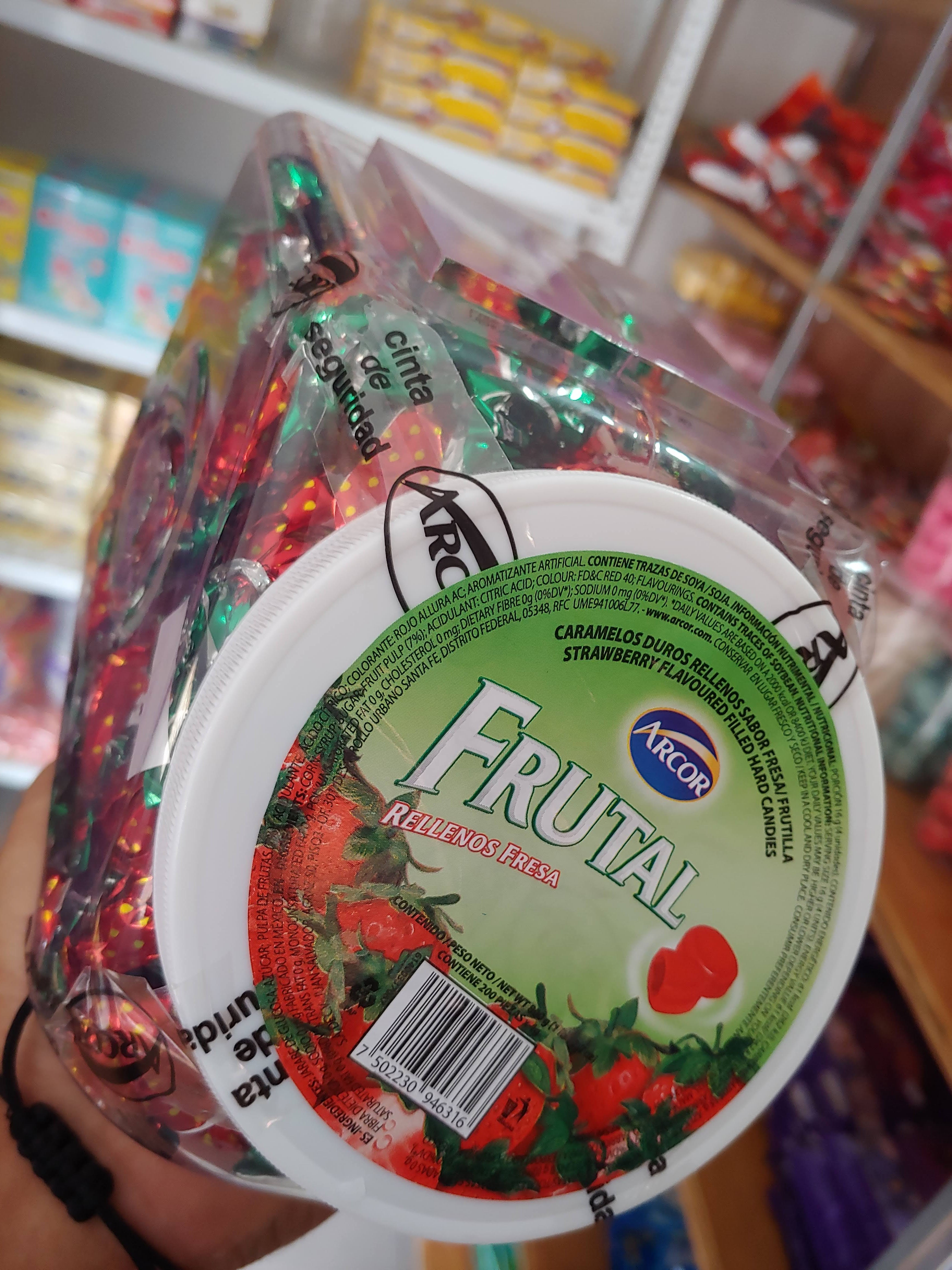 Tarro de mentas de Sabor Fresa