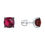Miniaturbild: Boucles d'oreilles en Argent 925 avec Cristaux Swarovski