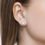 Thumbnail: Boucles d'oreilles en Argent 925 avec Zirconia