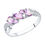 Thumbnail: Bague en Argent 925 avec Améthystes