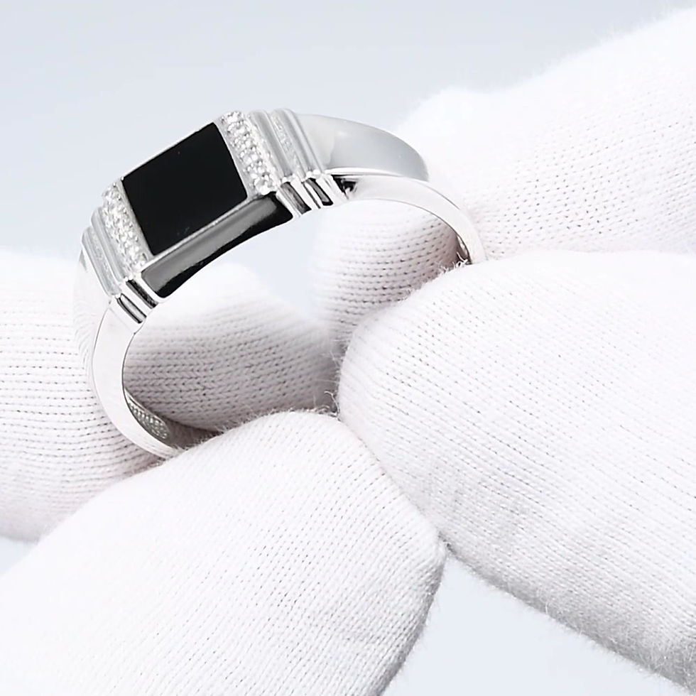 Miniaturbild: Bague en Argent 925 avec Zirconia et Émail