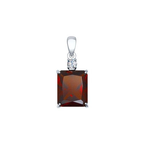 Thumbnail: Pendentif en Argent 925 avec Sitall et Zirconia