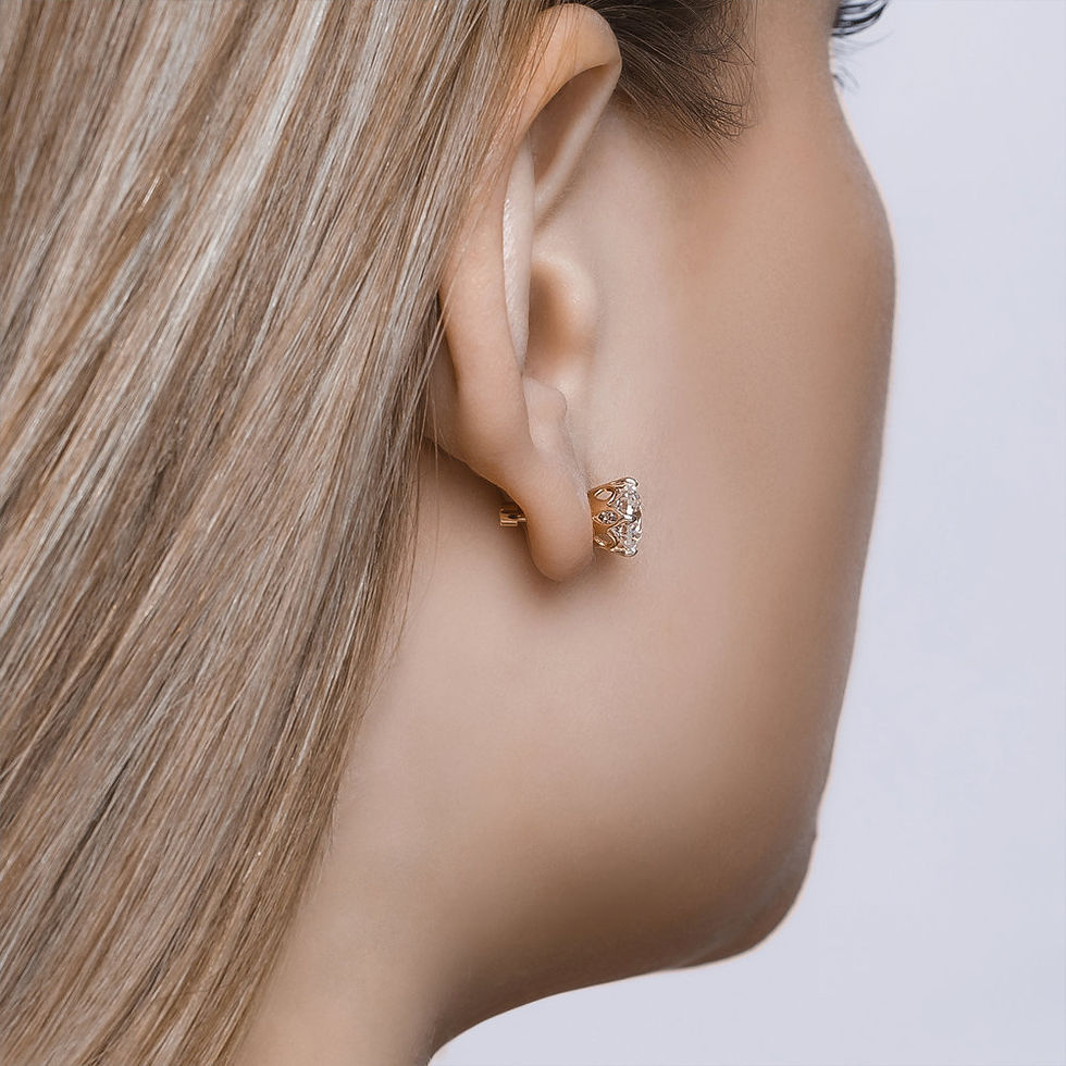 Miniaturbild: Boucles d'oreilles en Argent 925 avec Zirconia