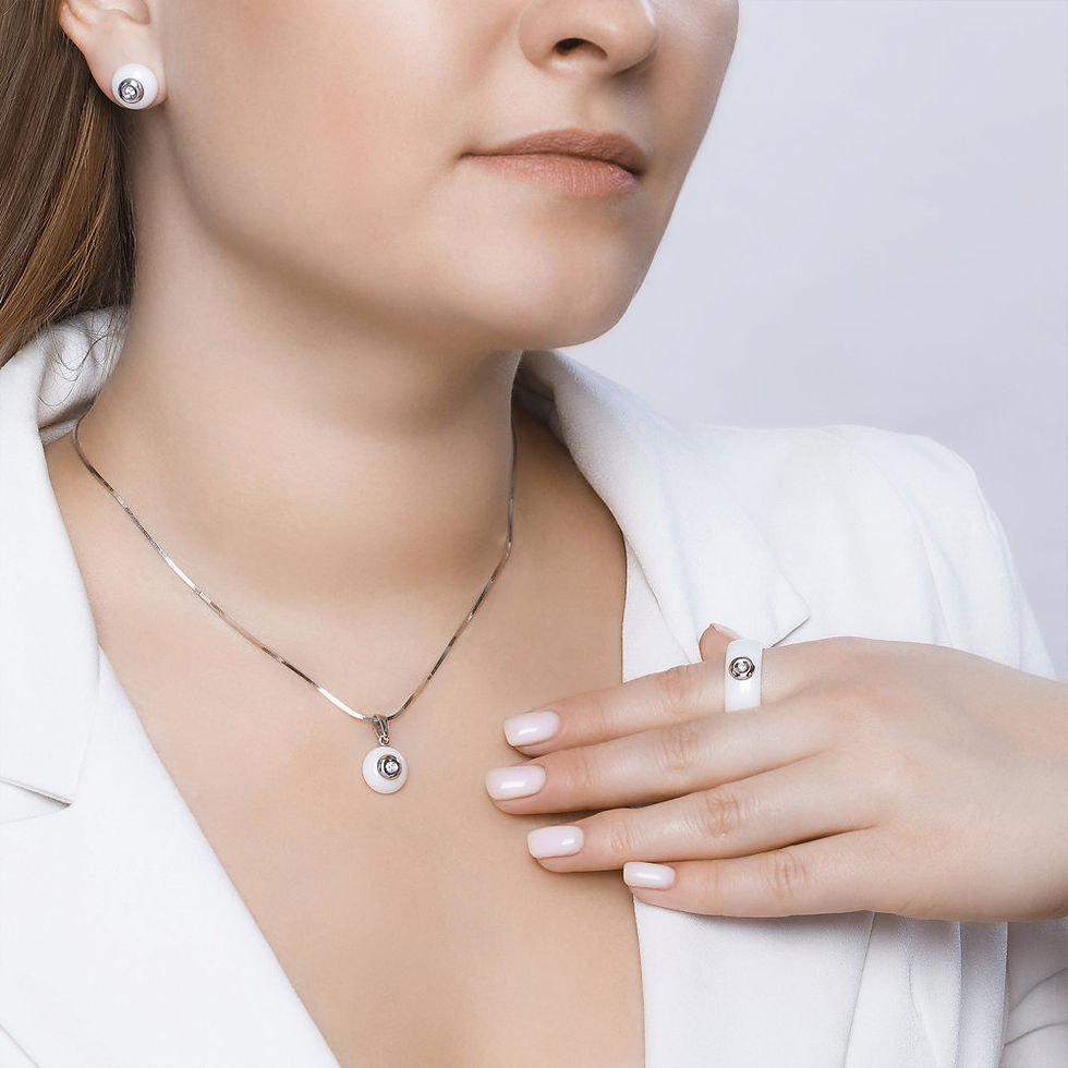 Miniaturbild: Bague en Or Blanc 14K avec Diamant