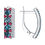 Thumbnail: Boucles d'oreilles en Argent 925 avec Topazes