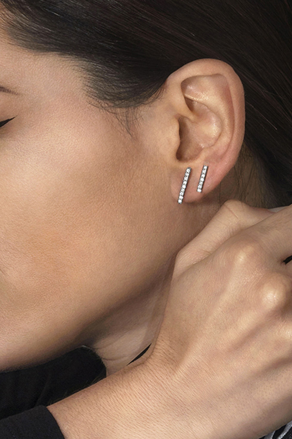 Thumbnail: Piercing oreille en Or Blanc 18 carats