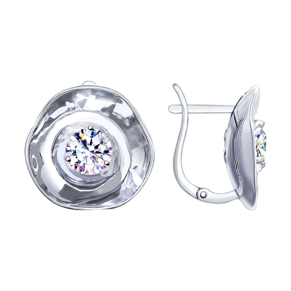 Boucles d'oreilles en Argent 925 avec Zirconia