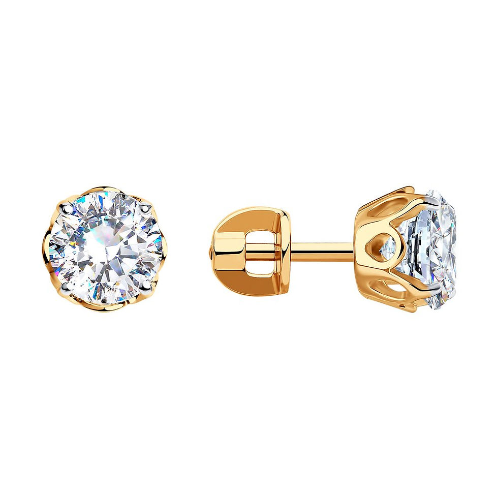 Boucles d'oreilles en Argent 925 avec Zirconia