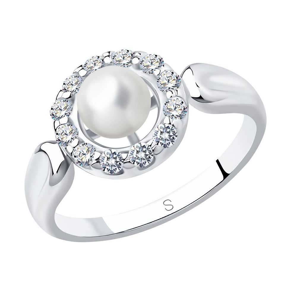 Bague en Argent 925 avec Perle