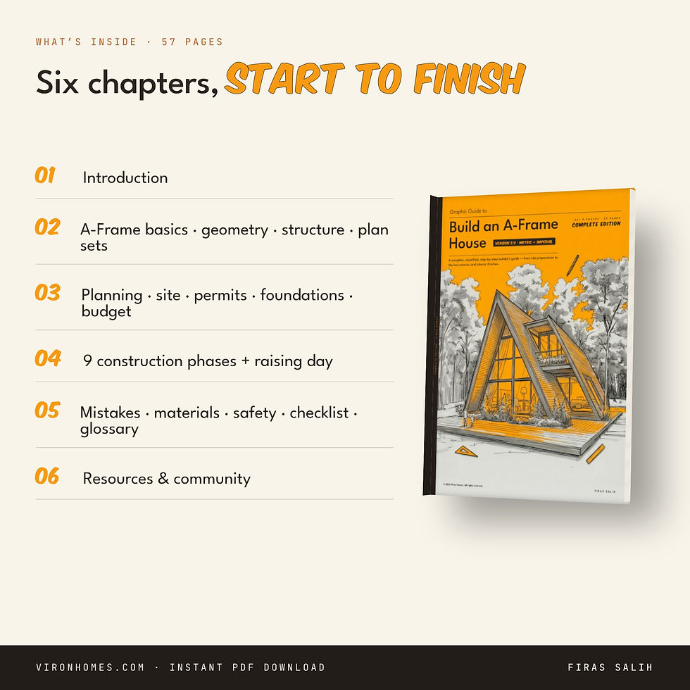 Thumbnail: Build an A-Frame House — The Complete Illustrated Guide (PDF)