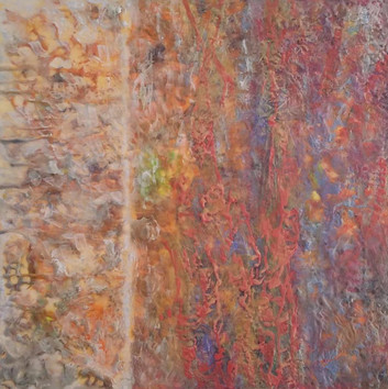 Orange Encaustic