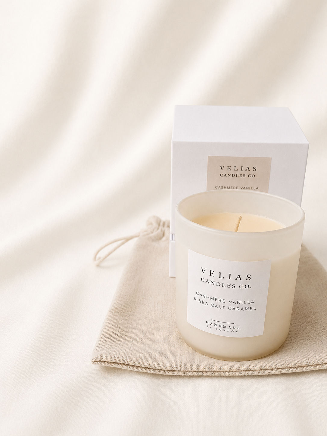 Cashmere Vanilla & Sea Salt Caramel Soy Candle