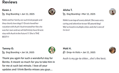 Nikki and her family are such kind people and they clearly love dogs!!! Gracie loved her v
