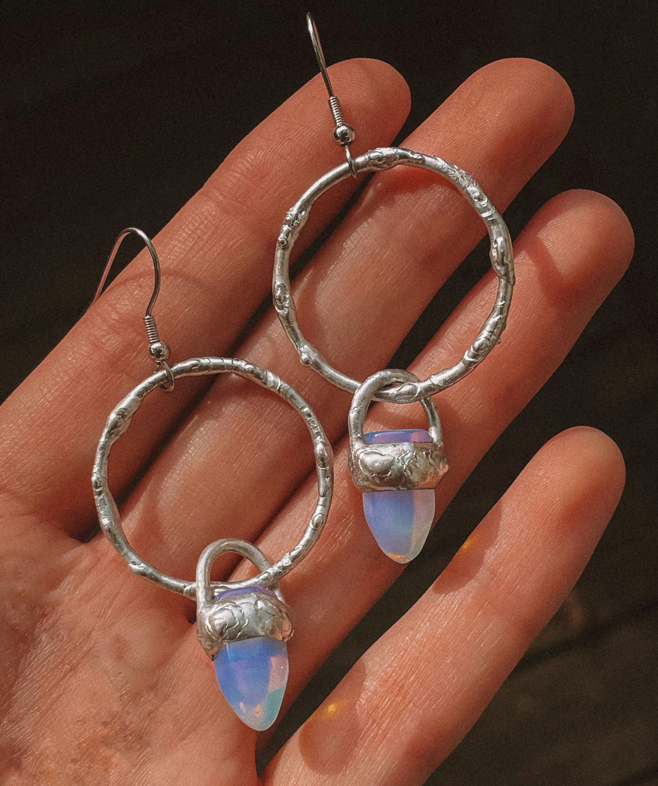 opalite hoops