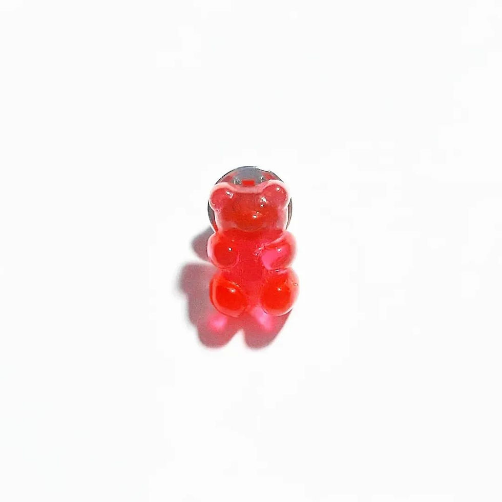 Miniatura: pin de metal de urso de goma