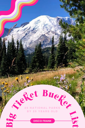 Big Ticket Bucket List: 25 National Parks x 25 Years Old