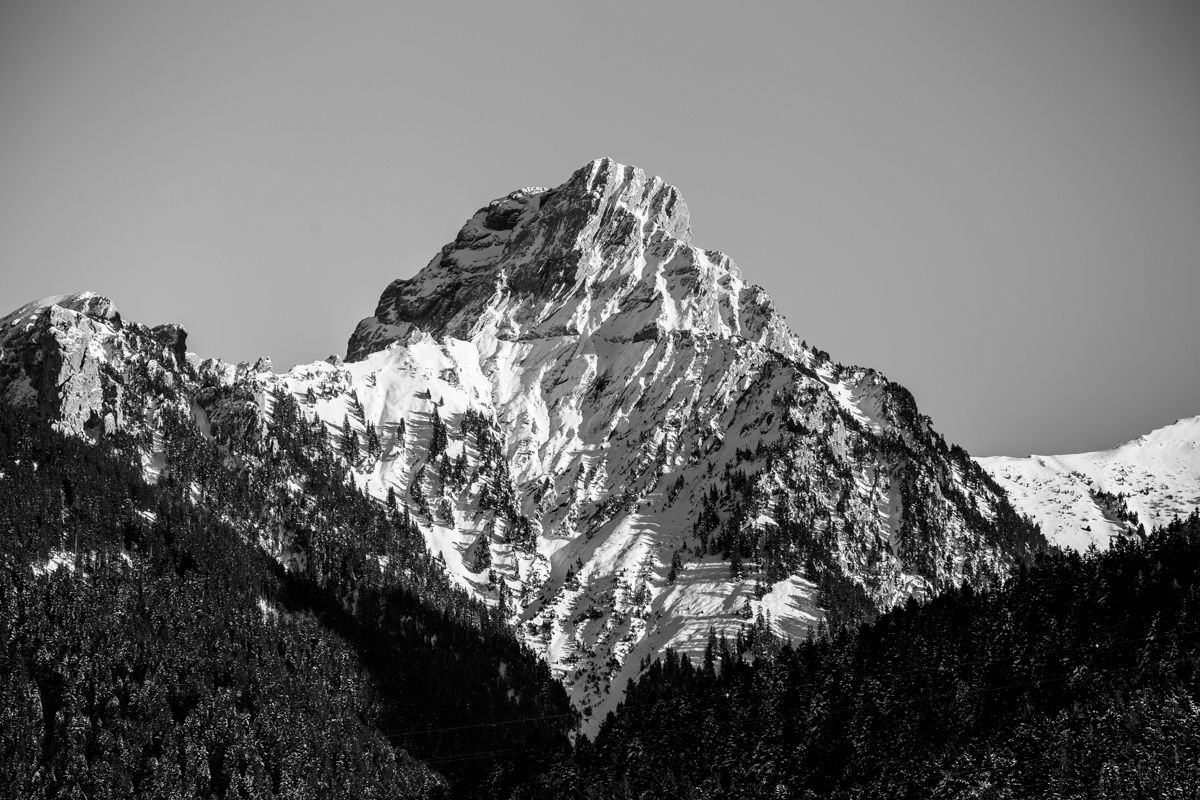 La montagne en clair-obscur