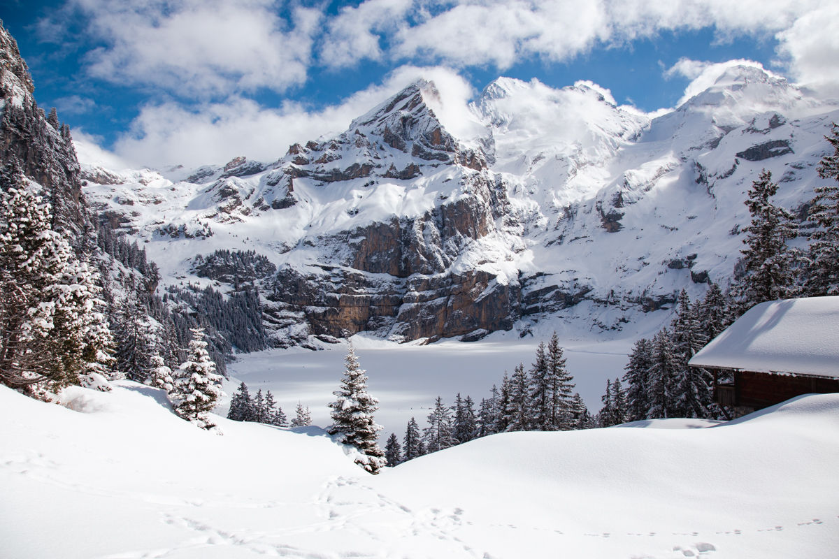 Oeschinensee en hiver