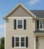 Example of a vinyl shake gable accent feature.