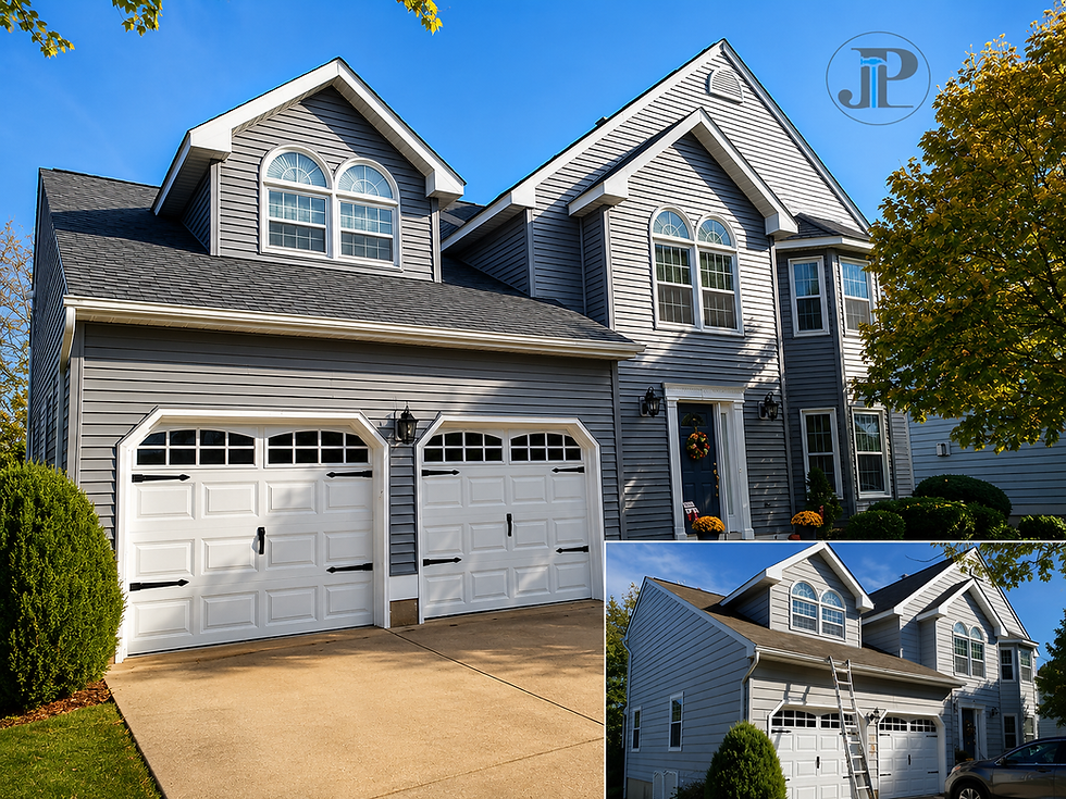 Before and After of Roof, Siding and Gutter Replacement - JP Construction Services