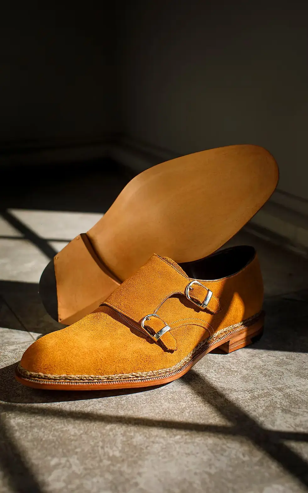 Brown Suede Double Monk Strap.webp