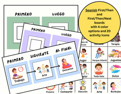Spanish First/Then Board
