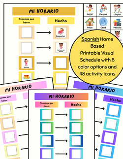 Spanish Visual Schedule