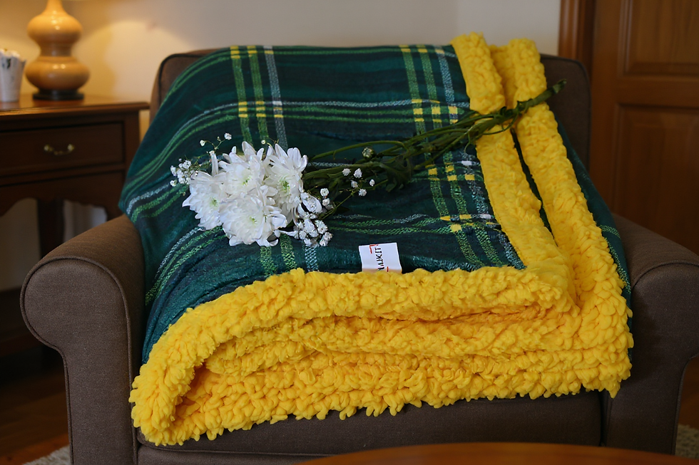 Thumbnail: NAIKIT MAASAI SHERPA FLEECE BLANKET