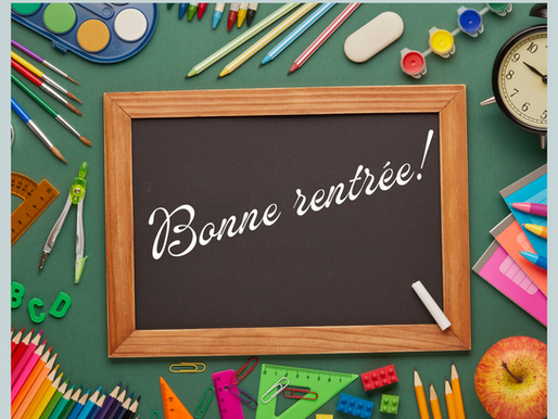 Bonne rentrée scolaire