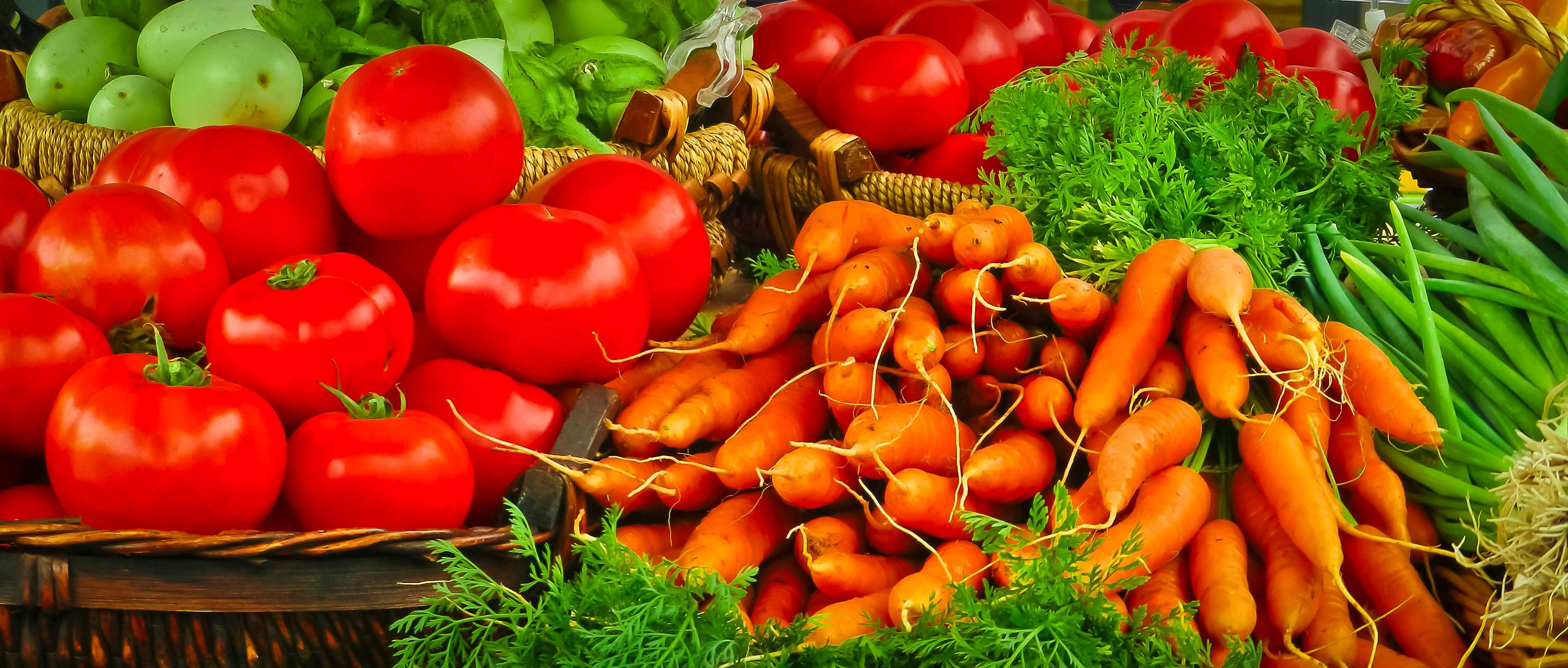 fresh carrots,tomatoes,cabbages and many more.