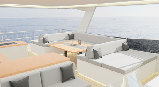 plush seating with storage throughout.