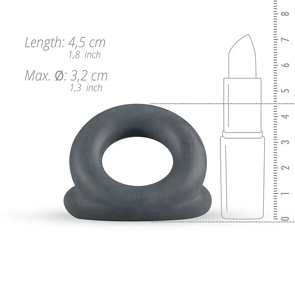 Thumbnail: Boners Open Cocksling Triple Cock Ring Grey