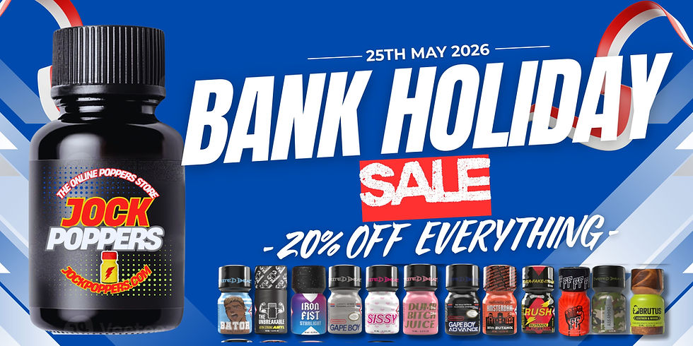 JOCK POPPERS BANK HOLIDAY SALE