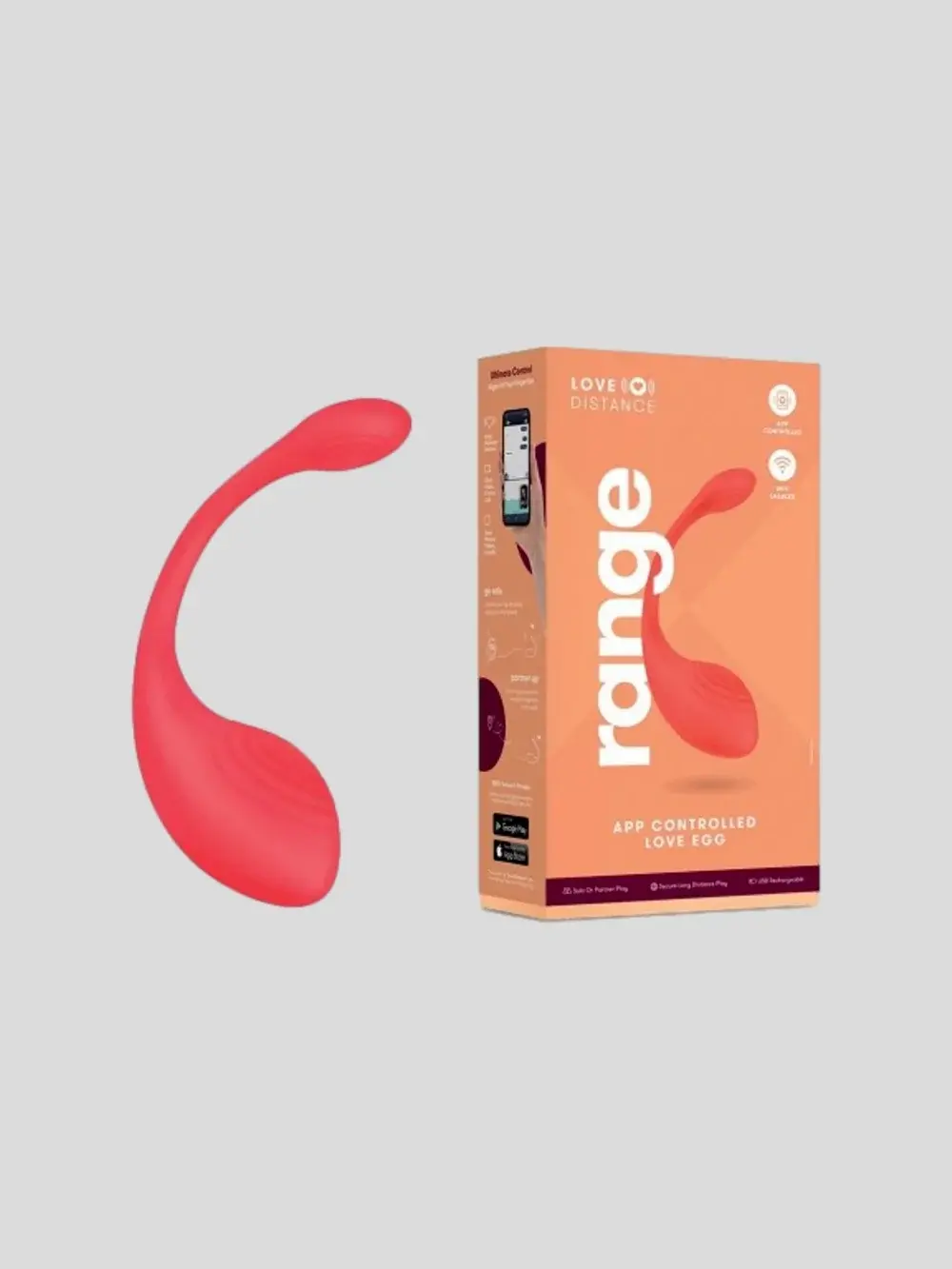 Love Distance Range App Controlled Rechargeable Love Egg Vibrator