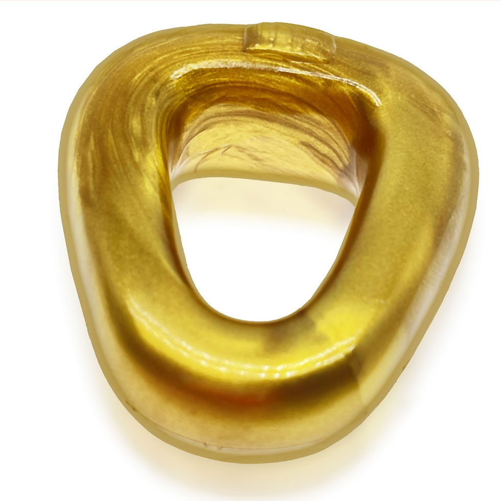 Thumbnail: Hunkyjunk Zoid Trapaziod Lifter Cockring Bronze Metallic