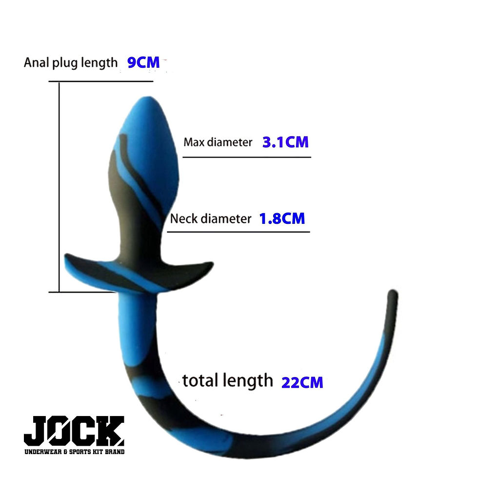 Thumbnail: Silicone PUP TAIL  - Blue/Black