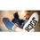 Thumbnail: JOCK SOCKS -White Socks - Black Logo on Side and Soul - One Size