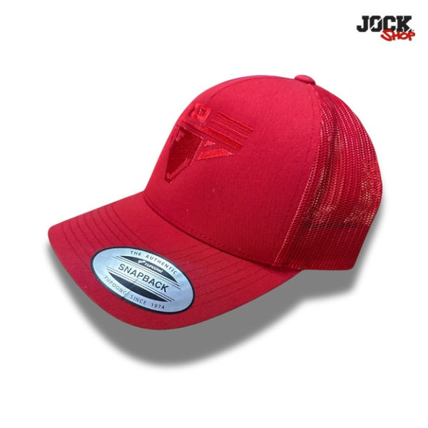 Thumbnail: Jockstrap logo embroidered adjustable baseball hat- JOCK Red