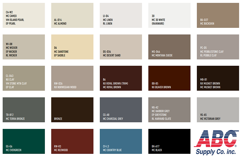 Gutter Downspout Colors