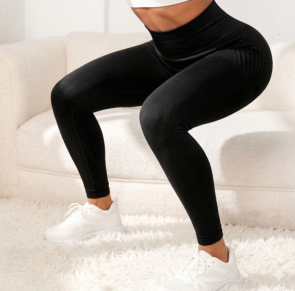 Miniatura: Calça Esportiva Feminina – Linhas Elegantes, Levanta Glúteos e Cintura Alta