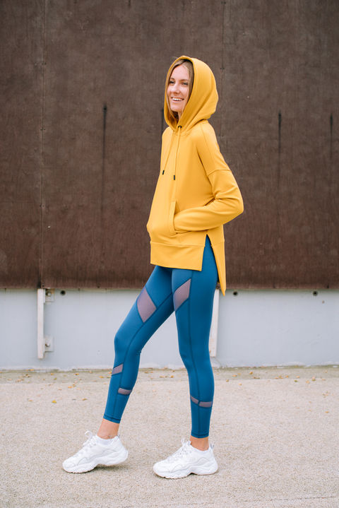 breathable fleece hoodie oysho