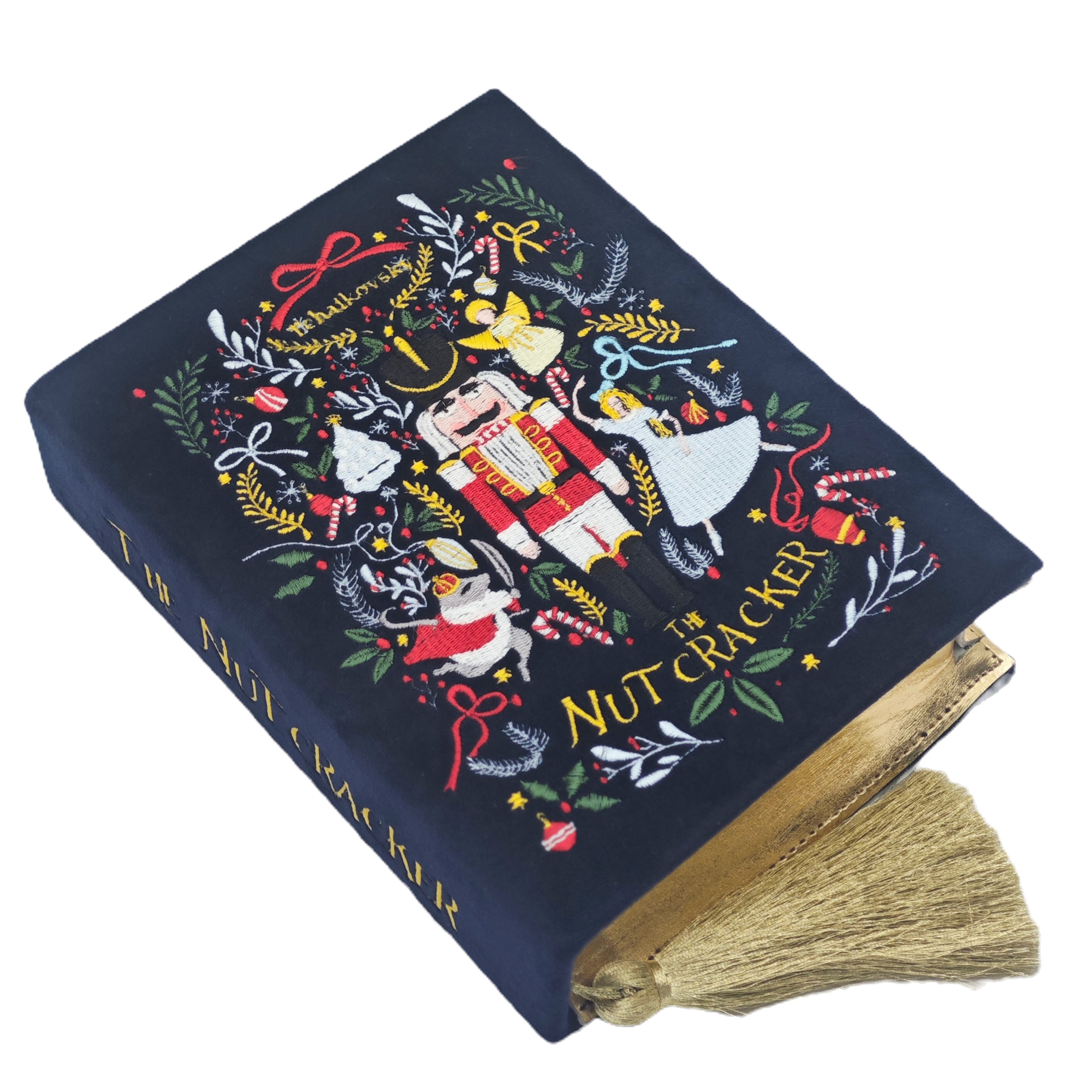 Custom Personalized Embroidered Wedding Book Bag Clutch The Nutcracker
