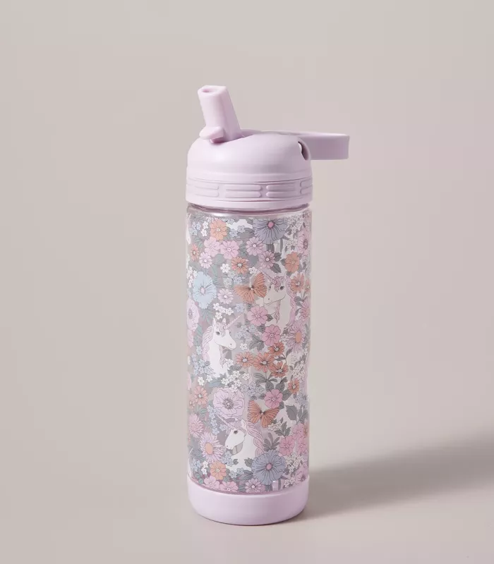 Thumbnail: Floral Unicorn Drink Bottle